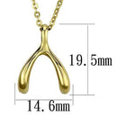 Silver Charms & Pendants Gold Pendant For Women TK2528 Gold - Stainless Steel Chain Pendant Alamode Fashion Jewelry Outlet