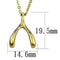 Silver Charms & Pendants Gold Pendant For Women TK2528 Gold - Stainless Steel Chain Pendant Alamode Fashion Jewelry Outlet