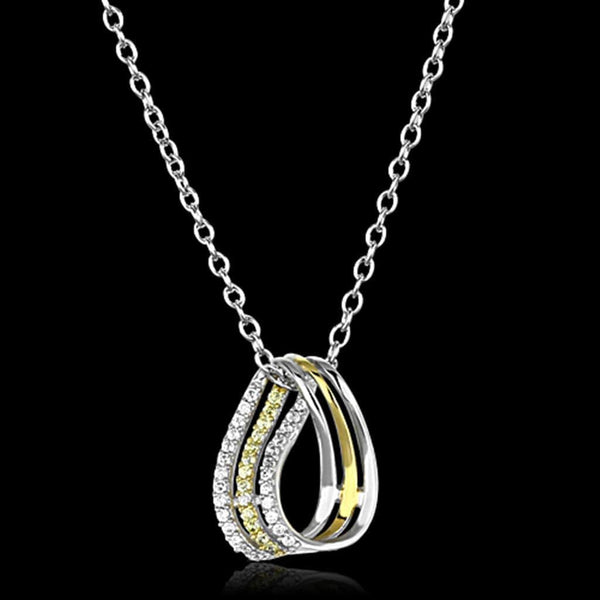 Gold Pendant For Women TS157 Gold+Rhodium 925 Sterling Silver Chain Pendant