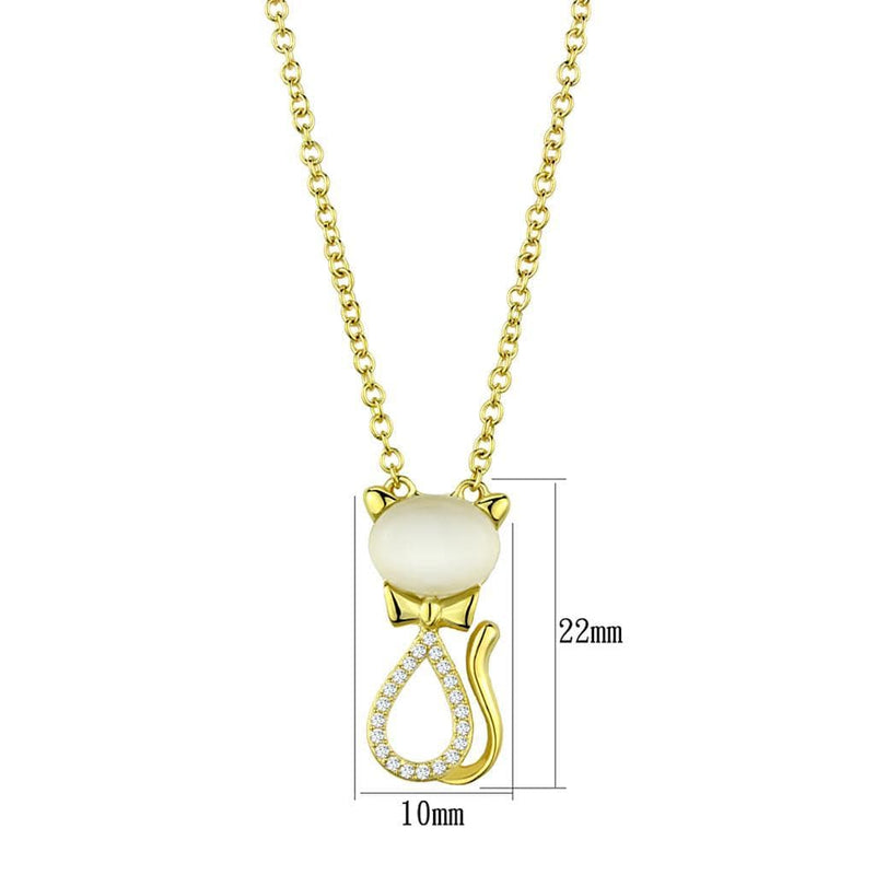 Gold Pendant For Women TS409 Gold 925 Sterling Silver Chain Pendant