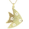 Silver Charms & Pendants Gold Pendant LO1198 Gold Brass Pendant with Top Grade Crystal Alamode Fashion Jewelry Outlet