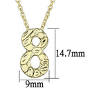 Gold Pendant LO3466 Flash Gold Brass Chain Pendant with Top Grade Crystal