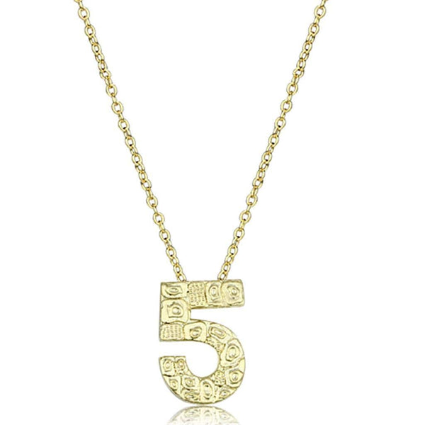 Gold Pendant LO3468 Flash Gold Brass Chain Pendant with Top Grade Crystal