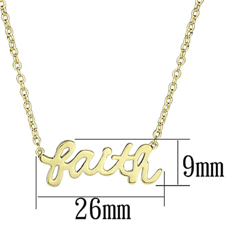 Gold Pendant LO3485 Gold Brass Chain Pendant