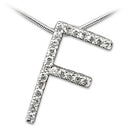 Silver Charms & Pendants Locket Necklace 21606 Rhodium Brass Pendant with AAA Grade CZ Alamode Fashion Jewelry Outlet
