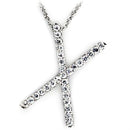 Silver Charms & Pendants Locket Necklace 21622 Rhodium Brass Pendant with AAA Grade CZ Alamode Fashion Jewelry Outlet