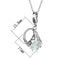 Locket Necklace LO3491 Rhodium Brass Pendant with AAA Grade CZ
