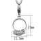 Locket Necklace LO3492 Rhodium Brass Pendant with AAA Grade CZ