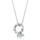 Locket Necklace LO3494 Rhodium Brass Pendant with AAA Grade CZ