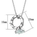 Locket Necklace LO3494 Rhodium Brass Pendant with AAA Grade CZ