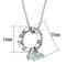 Locket Necklace LO3494 Rhodium Brass Pendant with AAA Grade CZ