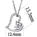 Pendant DA084 Stainless Steel Chain Pendant with AAA Grade CZ