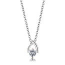 Pendant LO4692 Silver+ e-coating Brass Chain Pendant with AAA Grade CZ