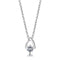 Pendant LO4692 Silver+ e-coating Brass Chain Pendant with AAA Grade CZ