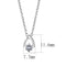 Silver Charms & Pendants Pendant LO4692 Silver+ e-coating Brass Chain Pendant with AAA Grade CZ Alamode Fashion Jewelry Outlet