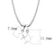 Pendant LO4701 rhodium (PVD) Brass Chain Pendant