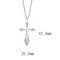 Silver Charms & Pendants Pendant LO4710 Imitation Rhodium Brass Chain Pendant with Crystal Alamode Fashion Jewelry Outlet