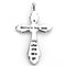 Pendant LO4710 Imitation Rhodium Brass Chain Pendant with Crystal