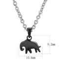 Pendant Necklace TK3666 Two-Tone Black - Stainless Steel Chain Pendant