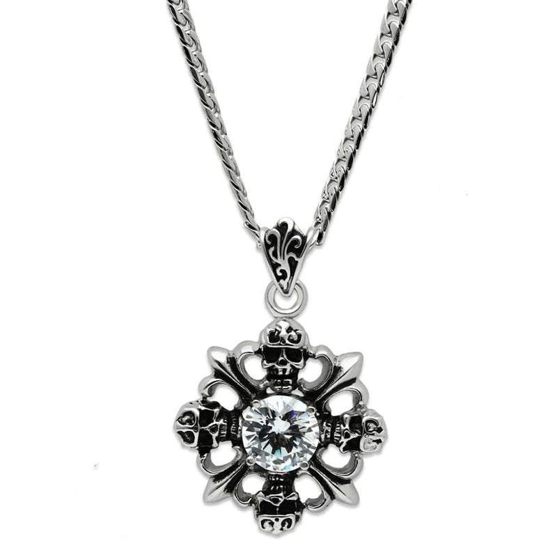 Pendant Necklace TK454 Stainless Steel Chain Pendant with AAA Grade CZ