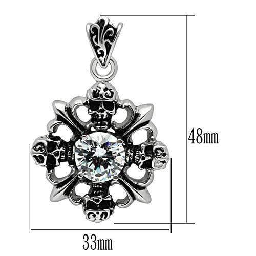 Pendant Necklace TK454 Stainless Steel Chain Pendant with AAA Grade CZ