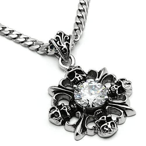 Pendant Necklace TK454 Stainless Steel Chain Pendant with AAA Grade CZ