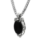 Pendant Necklace TK459 Stainless Steel Chain Pendant with Semi-Precious