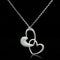 Silver Charms & Pendants Pendant Necklace TS036 Rhodium 925 Sterling Silver Chain Pendant with CZ Alamode Fashion Jewelry Outlet