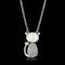 Pendant Necklace TS410 Rhodium 925 Sterling Silver Chain Pendant with Synthetic