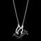 Pendant TS563 Rhodium + Ruthenium 925 Sterling Silver Chain Pendant