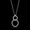 Pendant TS609 Rhodium 925 Sterling Silver Chain Pendant with AAA Grade CZ