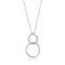 Pendant TS609 Rhodium 925 Sterling Silver Chain Pendant with AAA Grade CZ