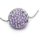 Silver Charms & Pendants Pendant VL056 Rhodium Brass Chain Pendant with Top Grade Crystal Alamode Fashion Jewelry Outlet