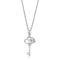 Pendants 3W1380 Rhodium 925 Sterling Silver Chain Pendant with CZ