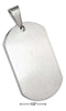 Silver Charms & Pendants Stainless Steel Dog Tag Pendant With Brushed Finish JadeMoghul Inc.