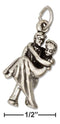 Silver Charms & Pendants Sterling Silver 3D Bride And Groom Charm JadeMoghul Inc.