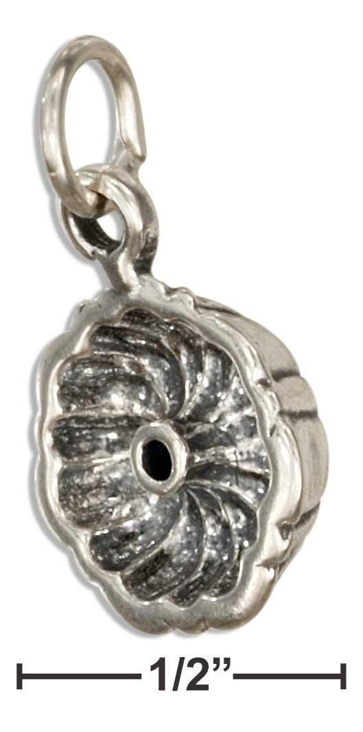 Silver Charms & Pendants Sterling Silver 3D Bundt Cake Pan Charm JadeMoghul Inc.