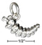 Silver Charms & Pendants Sterling Silver 3D Caterpillar Charm JadeMoghul Inc.