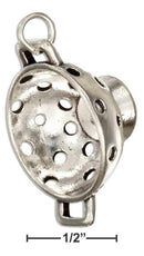 Silver Charms & Pendants Sterling Silver 3D Colander Charm JadeMoghul Inc.