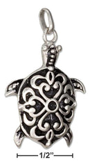 Silver Charms & Pendants Sterling Silver 3d Fancy Turtle Charm JadeMoghul