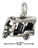 Silver Charms & Pendants Sterling Silver 3D Golf Cart Charm JadeMoghul Inc.