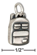 Silver Charms & Pendants Sterling Silver 3D Hiking Back Pack Charm JadeMoghul Inc.