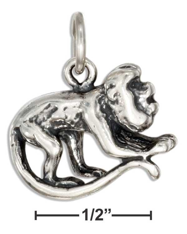 Silver Charms & Pendants Sterling Silver 3d Howler Monkey Charm JadeMoghul