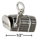 Silver Charms & Pendants Sterling Silver 3D Mailbox Charm JadeMoghul Inc.