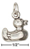 Silver Charms & Pendants Sterling Silver 3d Rubber Duckie Charm JadeMoghul