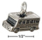 Sterling Silver 3d School Bus Charm