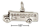 Sterling Silver 3d School Bus Charm