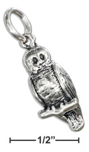 Silver Charms & Pendants STERLING SILVER 3D SPOTTED OWL CHARM JadeMoghul