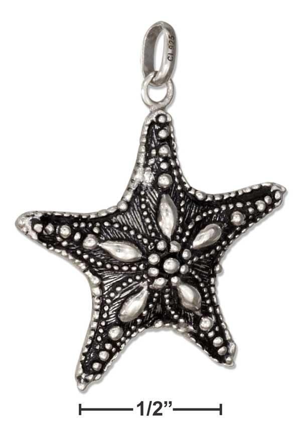 Silver Charms & Pendants Sterling Silver 3d Starfish Charm JadeMoghul