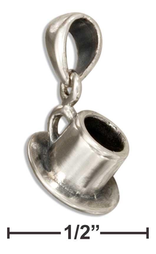 Silver Charms & Pendants Sterling Silver 3d Tea Or Coffee Cup And Saucer Pendant JadeMoghul